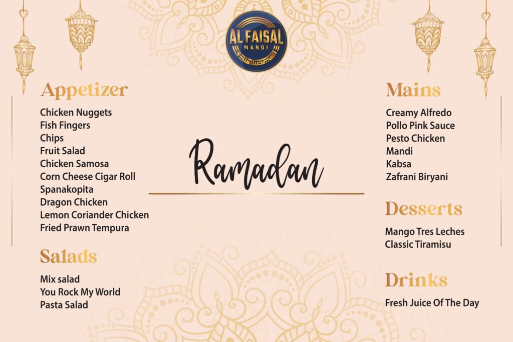 Ramadan Iftar Menu